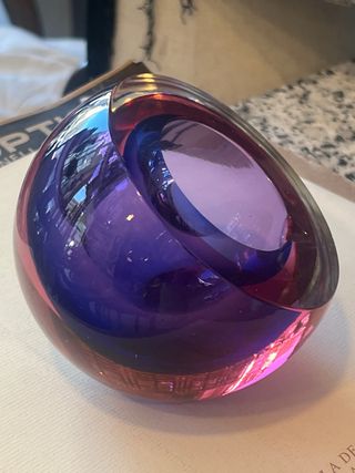 Cenicero Murano Sommerso Mid Century