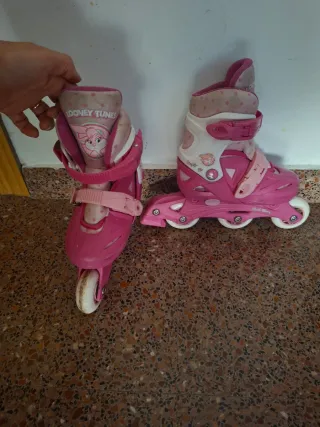Patines infantiles rosas Looney Tunes
