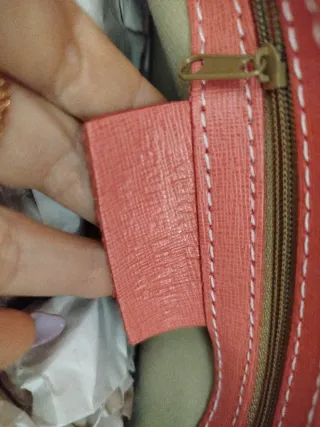 Borsa a mano corallo