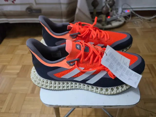 Zapatillas Adidas 4D Naranja y Gris Nuevas