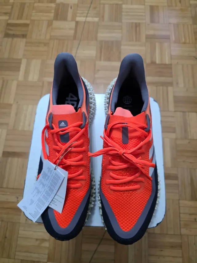Zapatillas Adidas 4D Naranja y Gris Nuevas