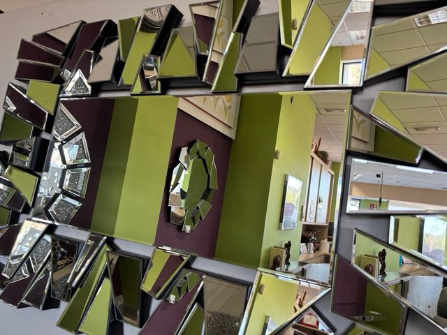 Consola estilo glam cristal