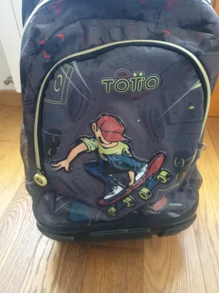 Mochila escolar con ruedas Toto