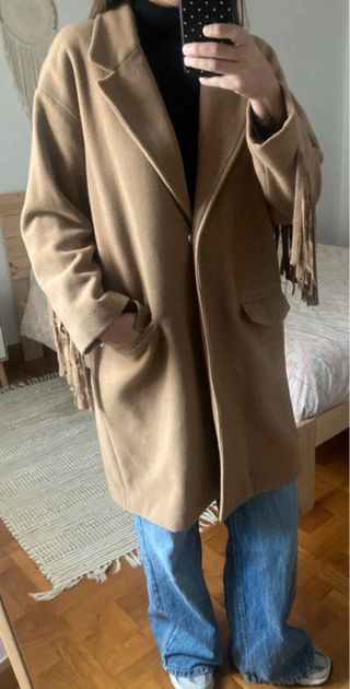Abrigo marrón boho Slowlove