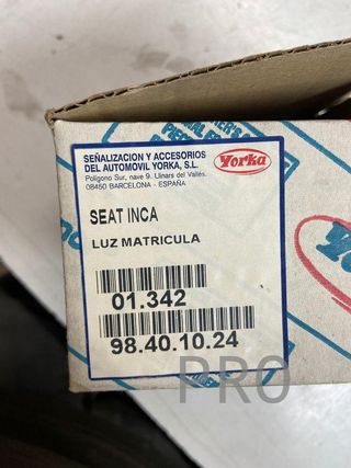 Seat inca luz matricula ref: 01342