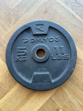 Disco de pesas Domyos 5 kg (11 lbs)