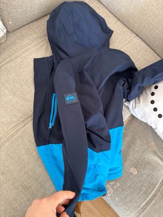 Chaqueta esquí Quiksilver niño azul/negro talla 8