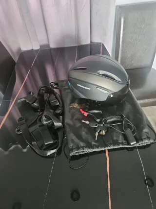 Patinete Eléctrico Bojina con Casco y accesorios