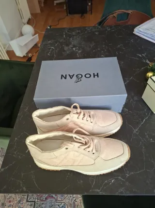 Zapatillas Hogan Beige y Rosa