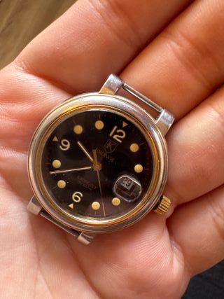 Reloj Kronos Kronojet PH 100m Negro/Dorado