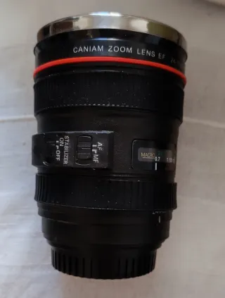 Termo Taza Objetivo Cámara