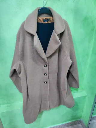 Abrigo paño marrón talla 60