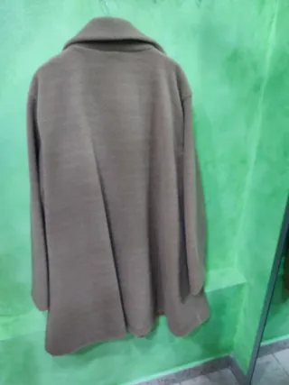 Abrigo paño marrón talla 60