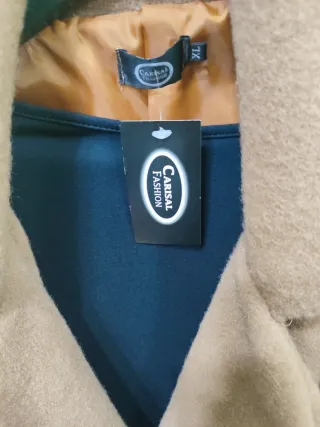 Abrigo paño marrón talla 60