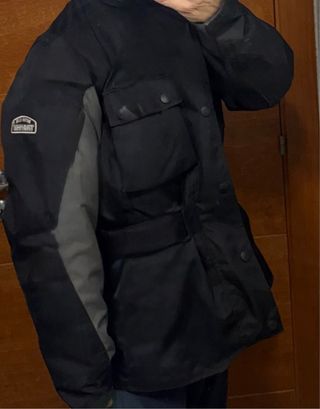 Chaqueta Moto Negra y Gris Talla M