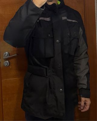 Chaqueta Moto Negra y Gris Talla M
