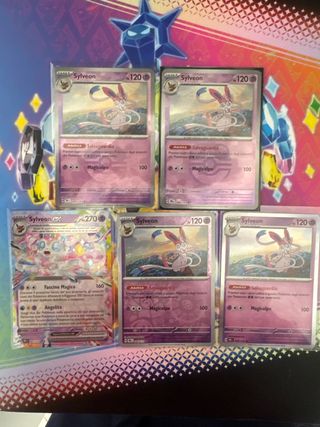 Set completo Sylveon carte Pokémon