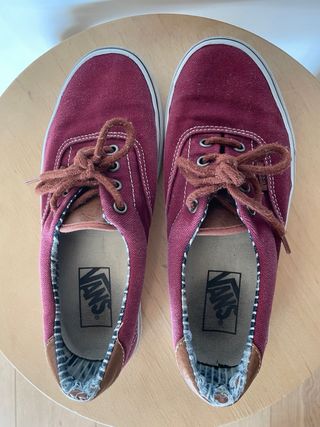 Zapatillas Vans Rojas y Marrones