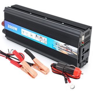 Transformador Inversor de Corriente 12V/220V 2000W
