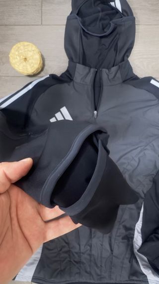 Sudadera Adidas Invierno Negra y Gris