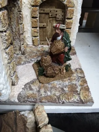Figura pastor con cestas