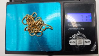 Cadena Oro 18k Eslabón Cuadrado