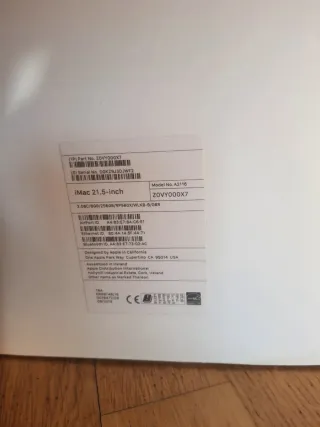 iMac 21,5 Pulgadas Apple