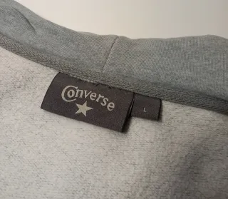 Sudadera Converse Gris Doble Botonadura