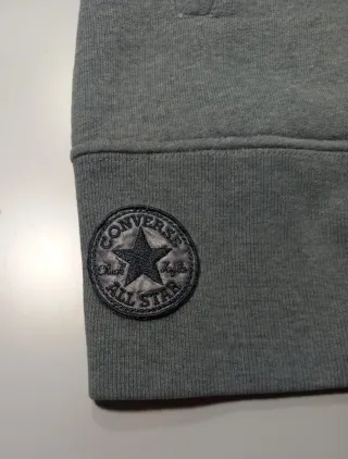 Sudadera Converse Gris Doble Botonadura