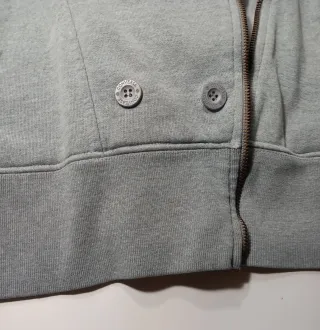 Sudadera Converse Gris Doble Botonadura