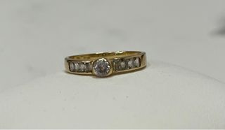 Anillo Oro 18k Circonitas
