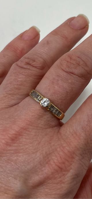 Anillo Oro 18k Circonitas