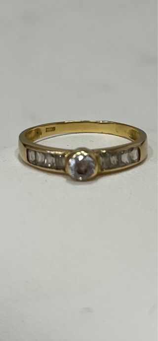 Anillo Oro 18k Circonitas