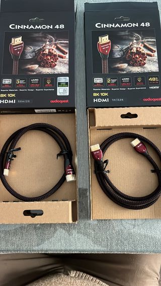 2 Cables Audioquest Cinnamon 48 HDMI