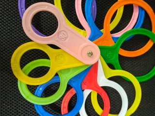 100 sets de Anillas Calibradas para Medir Frutas