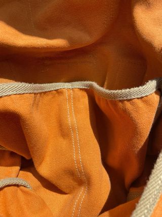 Bolso polivalente naranja y beige