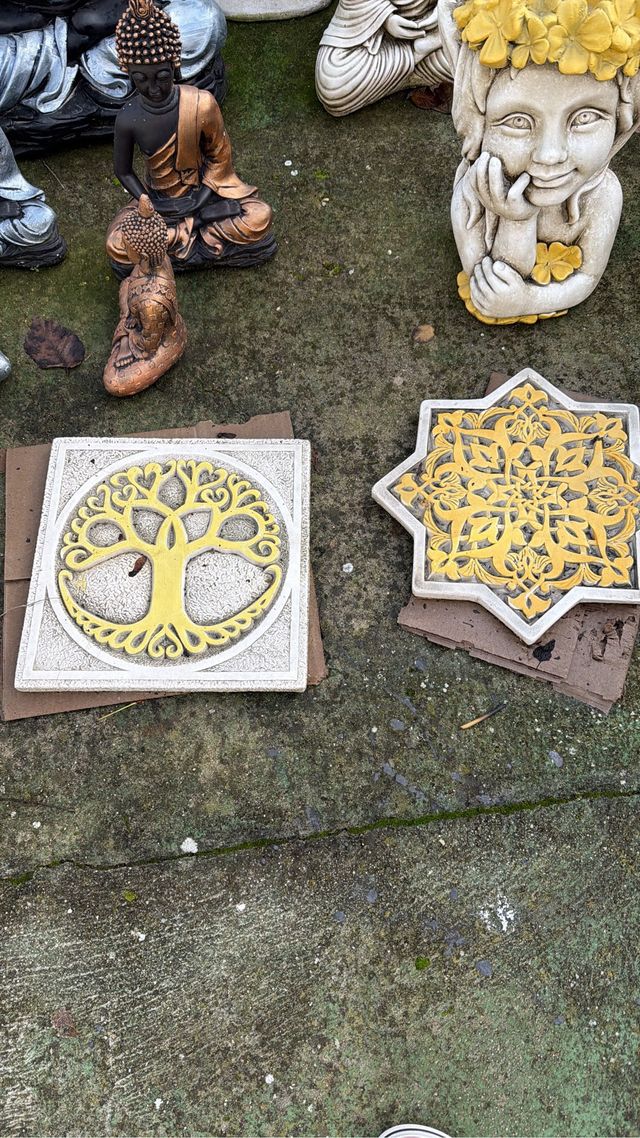 Figuras de piedra decorativas para colgar