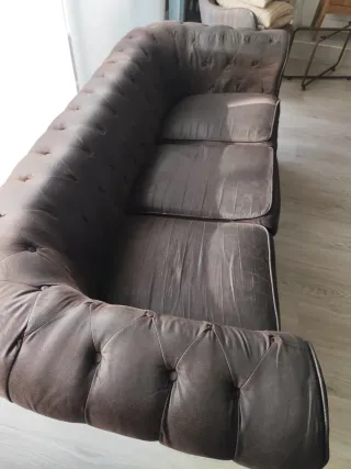 Sofá Chester Marrón Piel