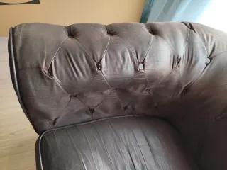 Sofá Chester Marrón Piel