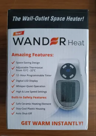 Calefactor estufa 500w nuevo con mando y caja