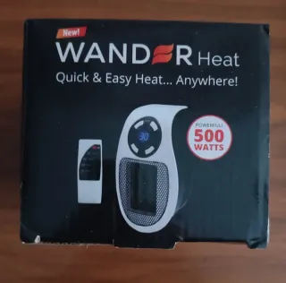 Calefactor estufa 500w nuevo con mando y caja