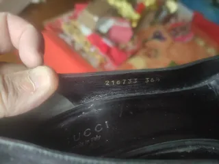 Décolleté Gucci camoscio nero Tg 36,5