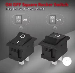 Interruptor Rocker ON OFF Cuadrado