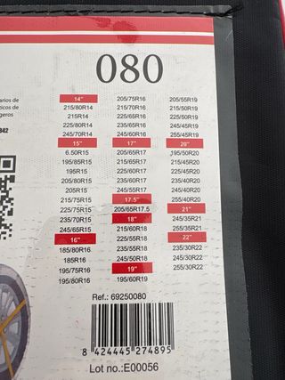 Cadenas Nieve Danokar 080 Nuevas