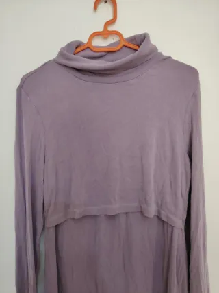 Camiseta premamá Shein cuello alto