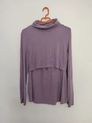 Camiseta premamá Shein cuello alto