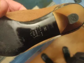 Décolleté Ballin donna pelle oro/bianco tg 36