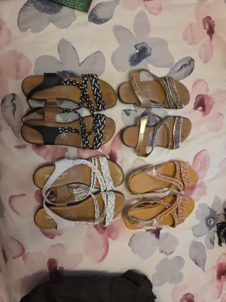 Sandalias de piel mujer