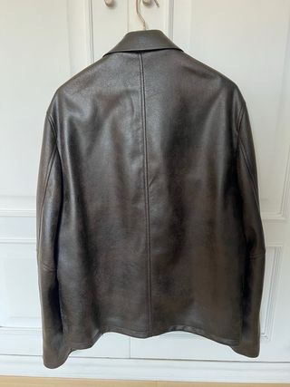 Cazadora Zara Piel Sintética Marrón