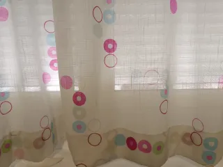 Cortinas infantiles multicolor.HOY ULTIMO DIA